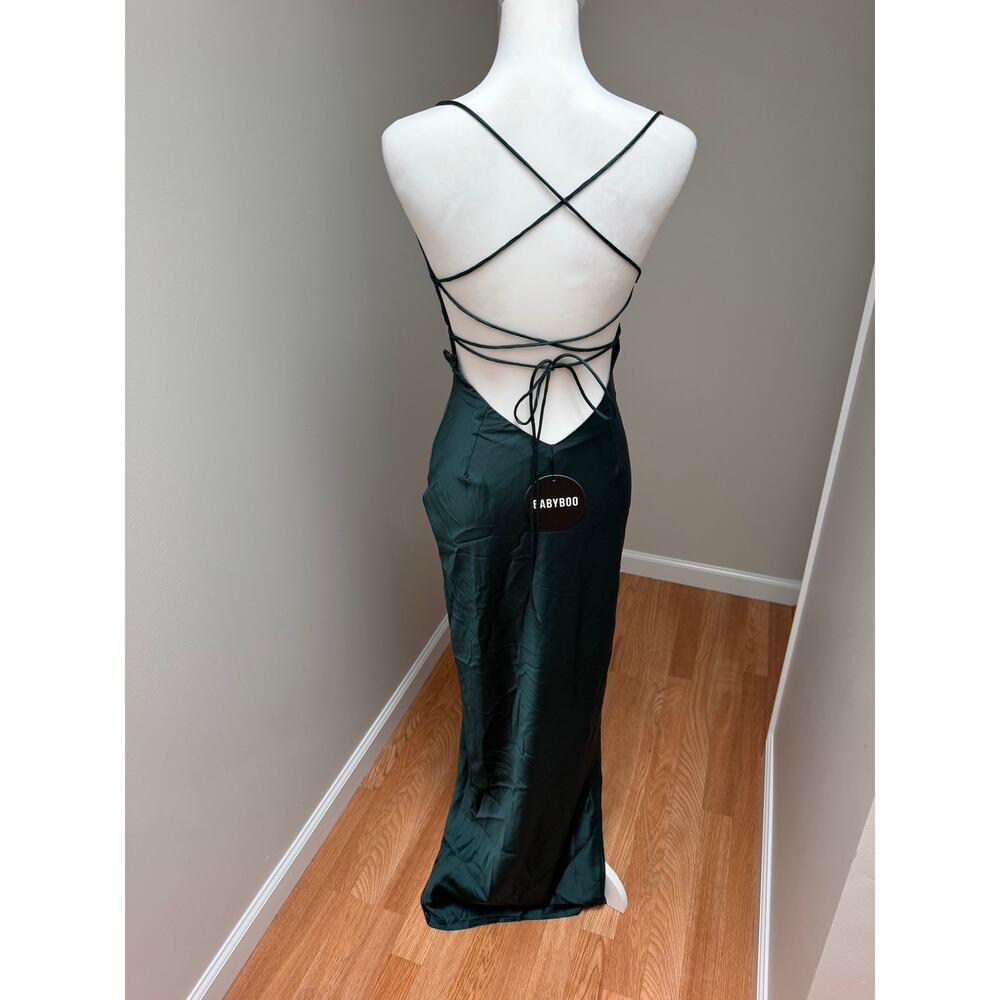 Babyboo Misha Maxi Dress Emerald Green NEW NWT Size XS - Picture 7 of 9